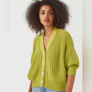Babaa Cardigan No18 in Green Tea